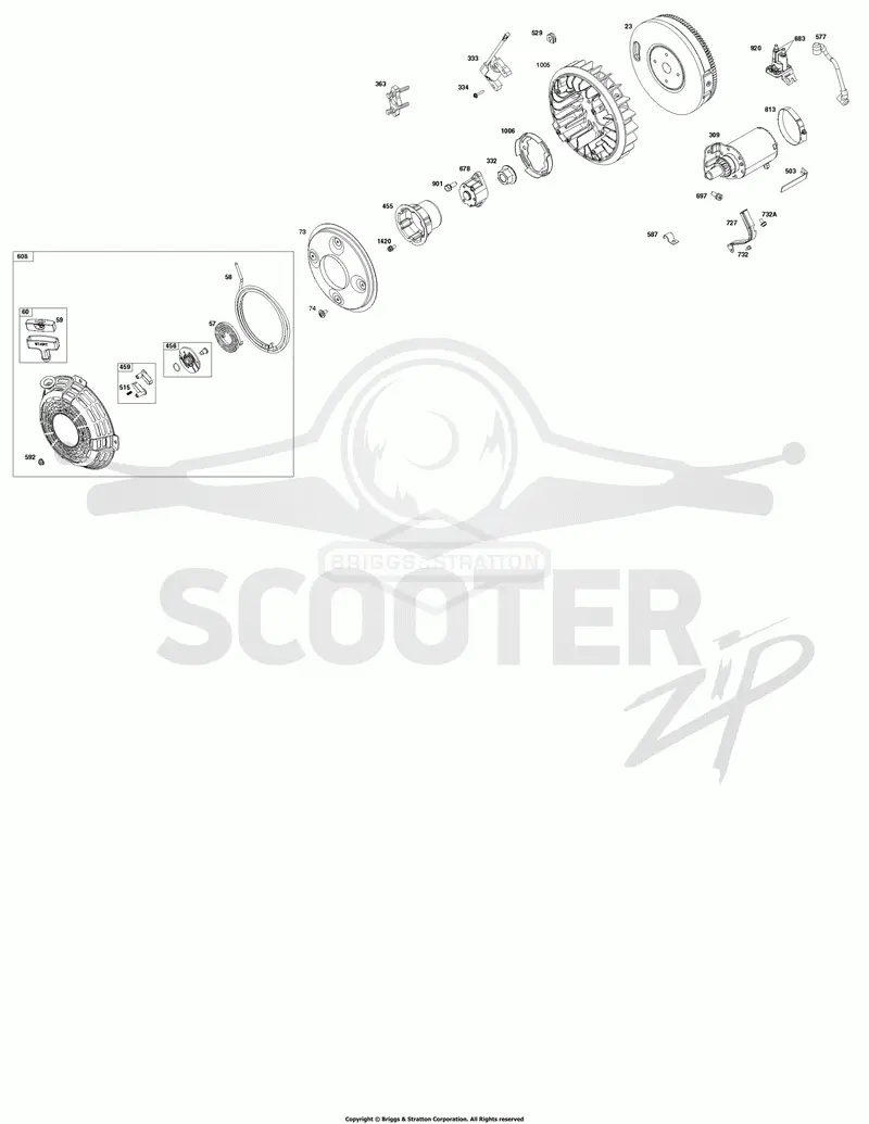 Flywheel, Ignition, and Starter Group