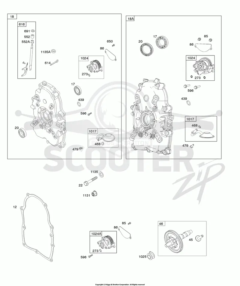 Crankcase Cover, Lubrication, Cam Shaft