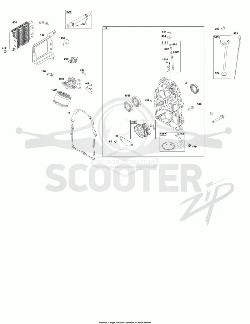 Crankcase Cover and Lubrication Group