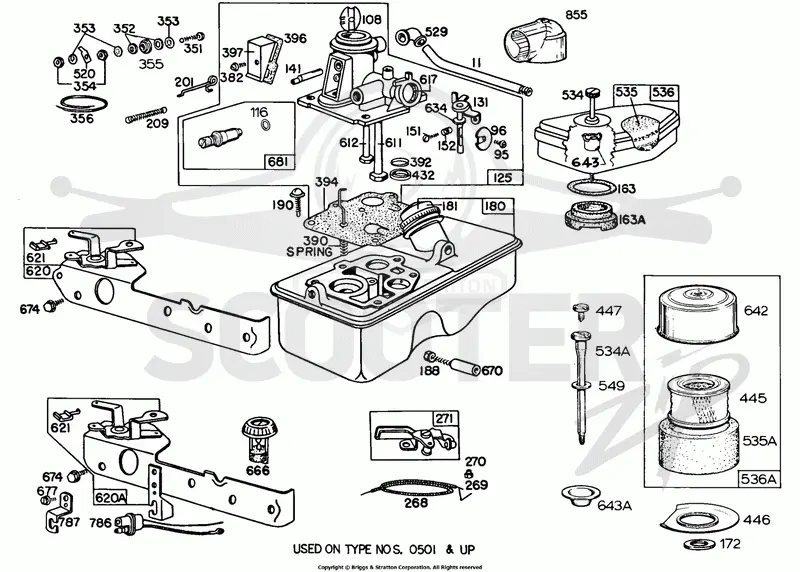Carburetor and Fuel Tank Assy.