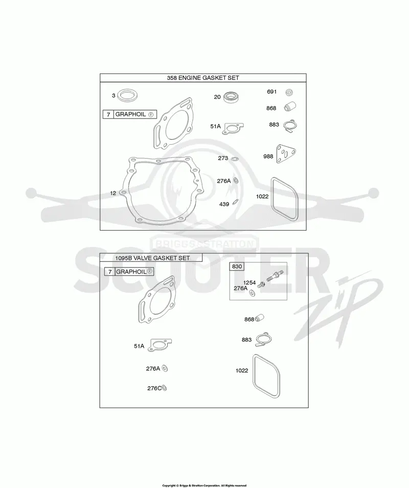 Carburetor Overhaul Kit, Valve Gasket Set