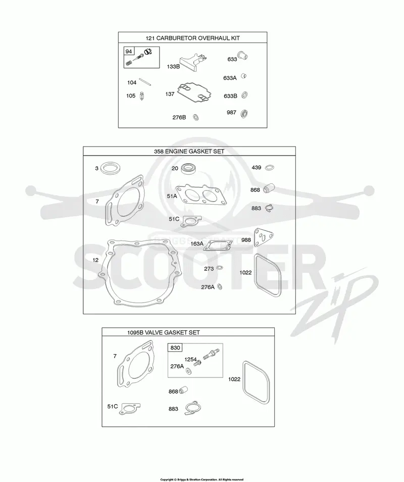 Engine, Valve, and Carburetor Kits