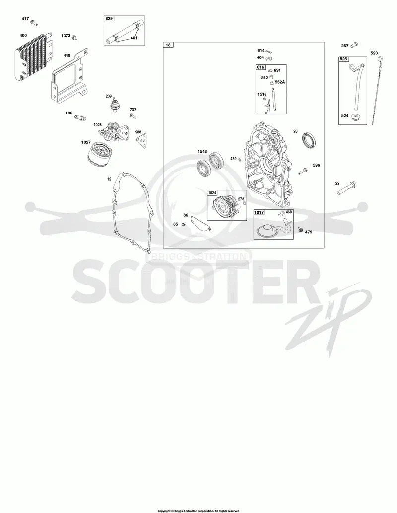 Crankcase Cover and Lubrication Group