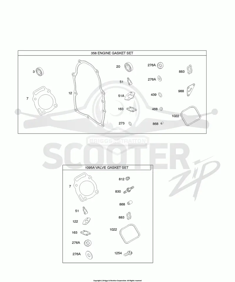 Engine Gasket Set, Value Gasket Kit