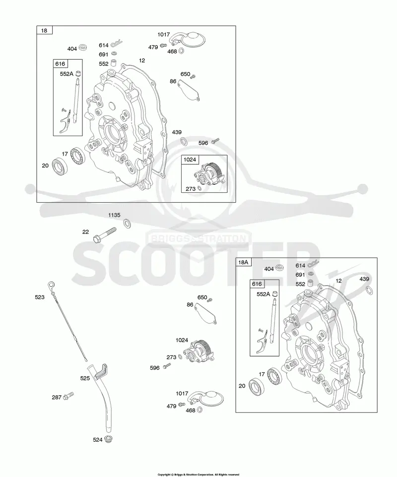 Crankcase Cover, Intake Manifold