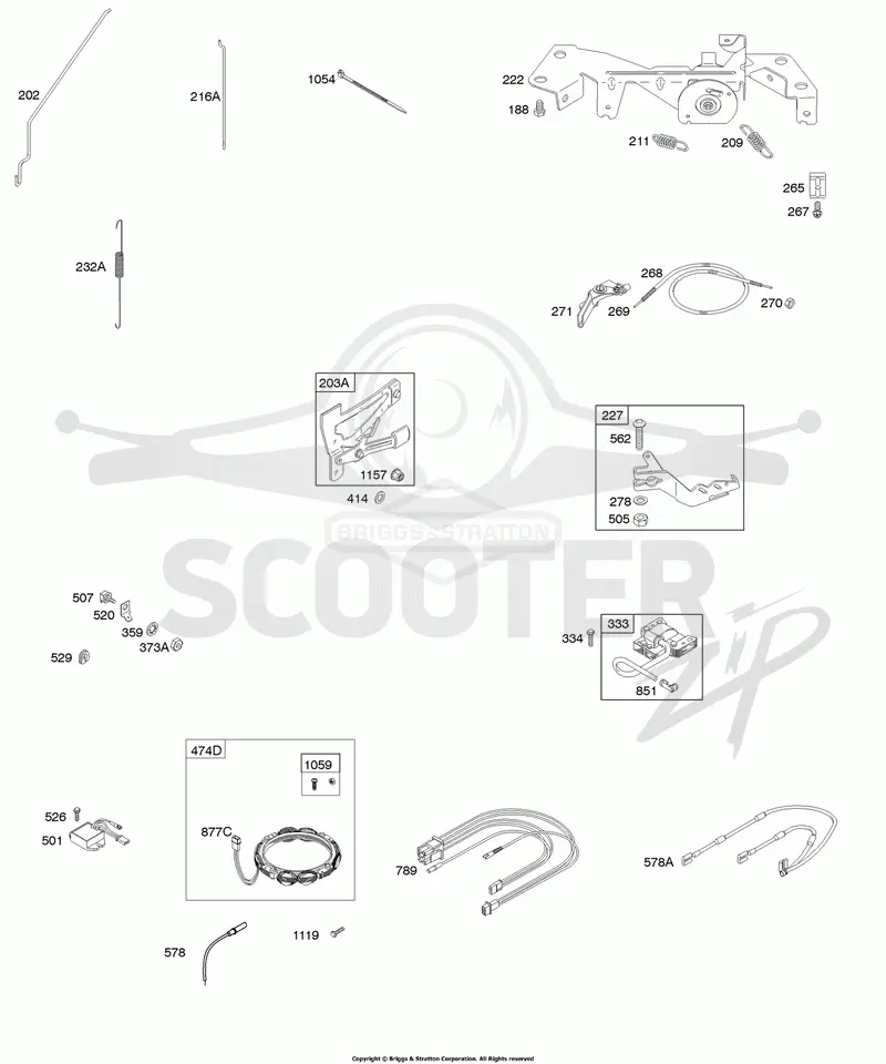 Controls, Alternator, Wires, Ignition, Springs