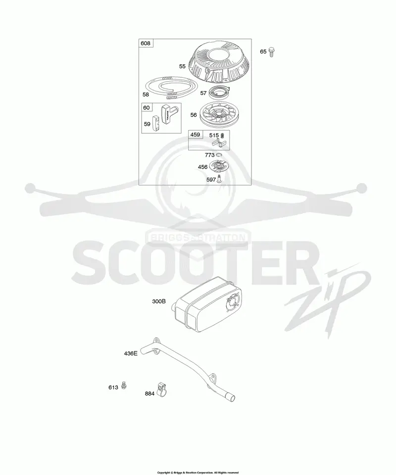 Rewind Starter, Exhaust