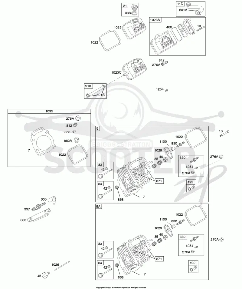 Cylinder Head, Valves, Gasket Set - Valve