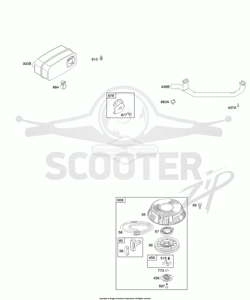 Exhaust System, Rewind Starter
