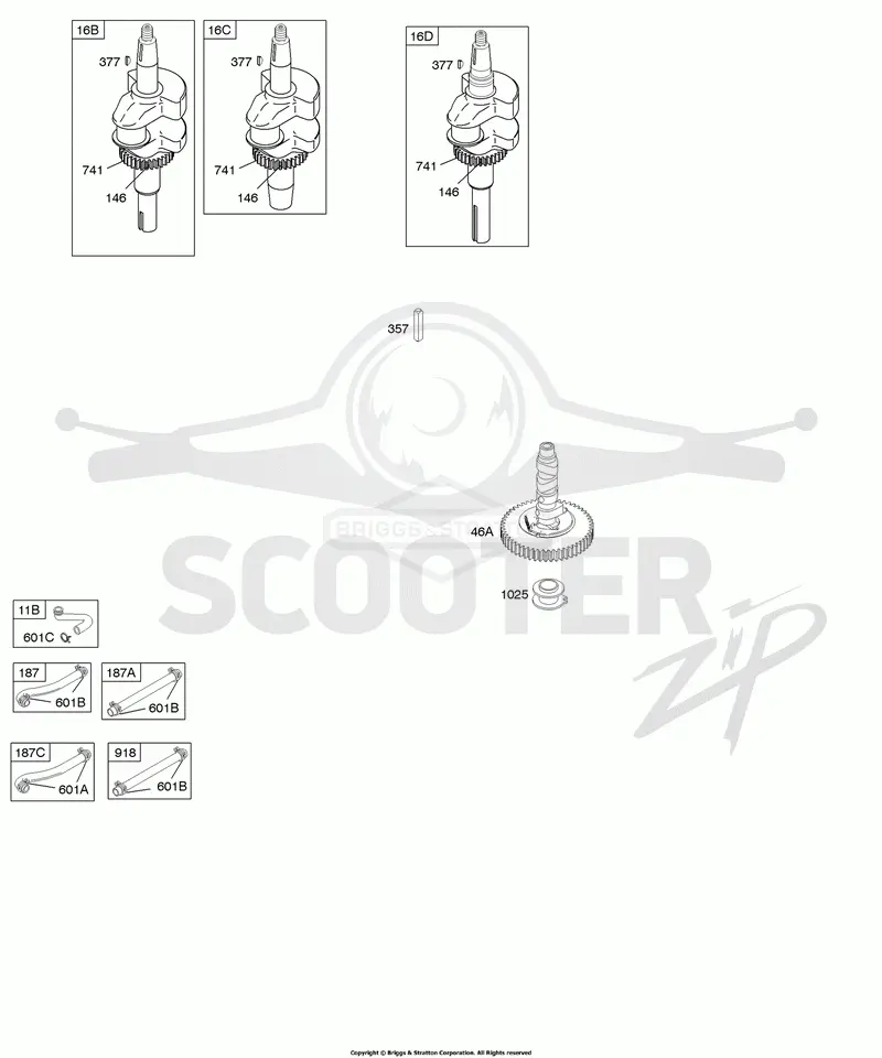 Camshaft, Crankshaft