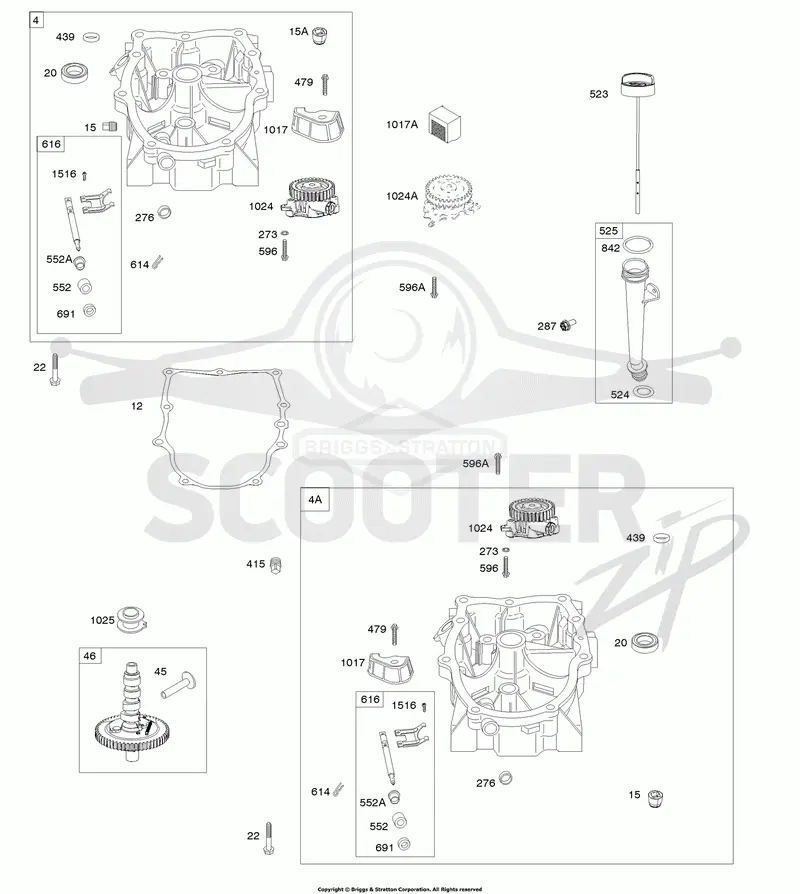 Engine Sumps, Camshaft, Dipstick Tube