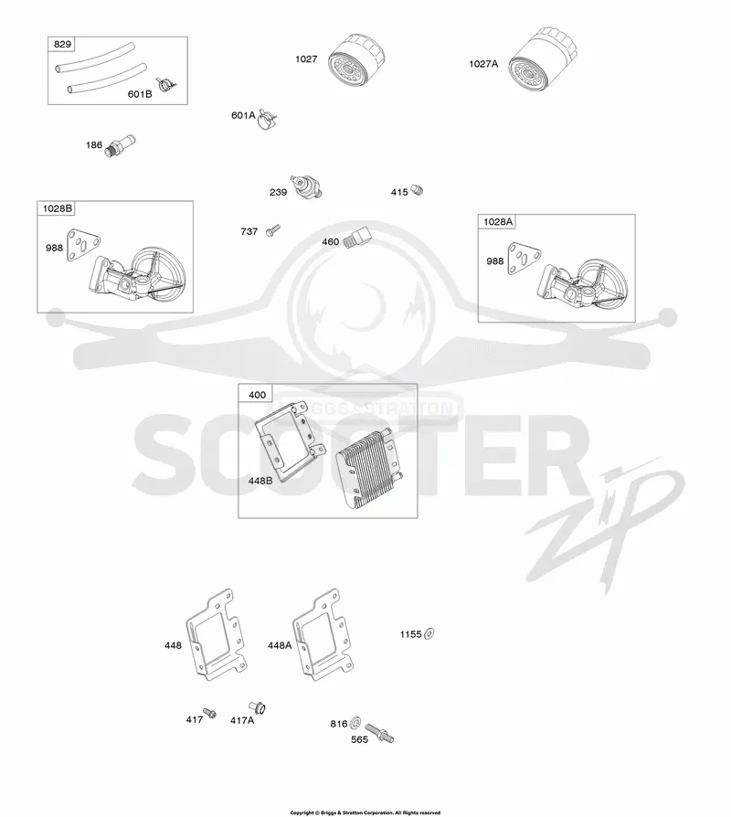 Oil Cooler, Oil Filter Adapters, Oil Filters