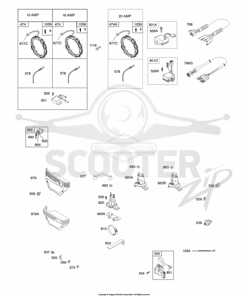Alternator, Starter Solenoid, Armature