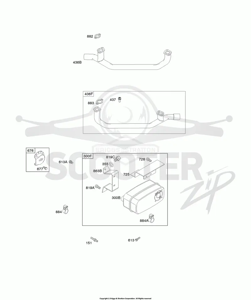 Muffler, Exhaust Manifold