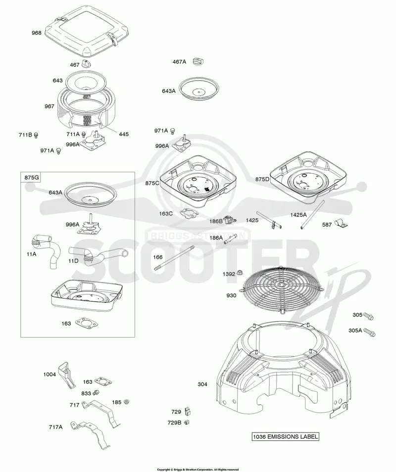 Air Cleaner, Blower Housing