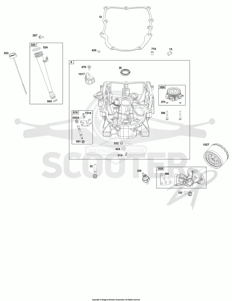 Crankcase Cover/Sump and Lubrication Group