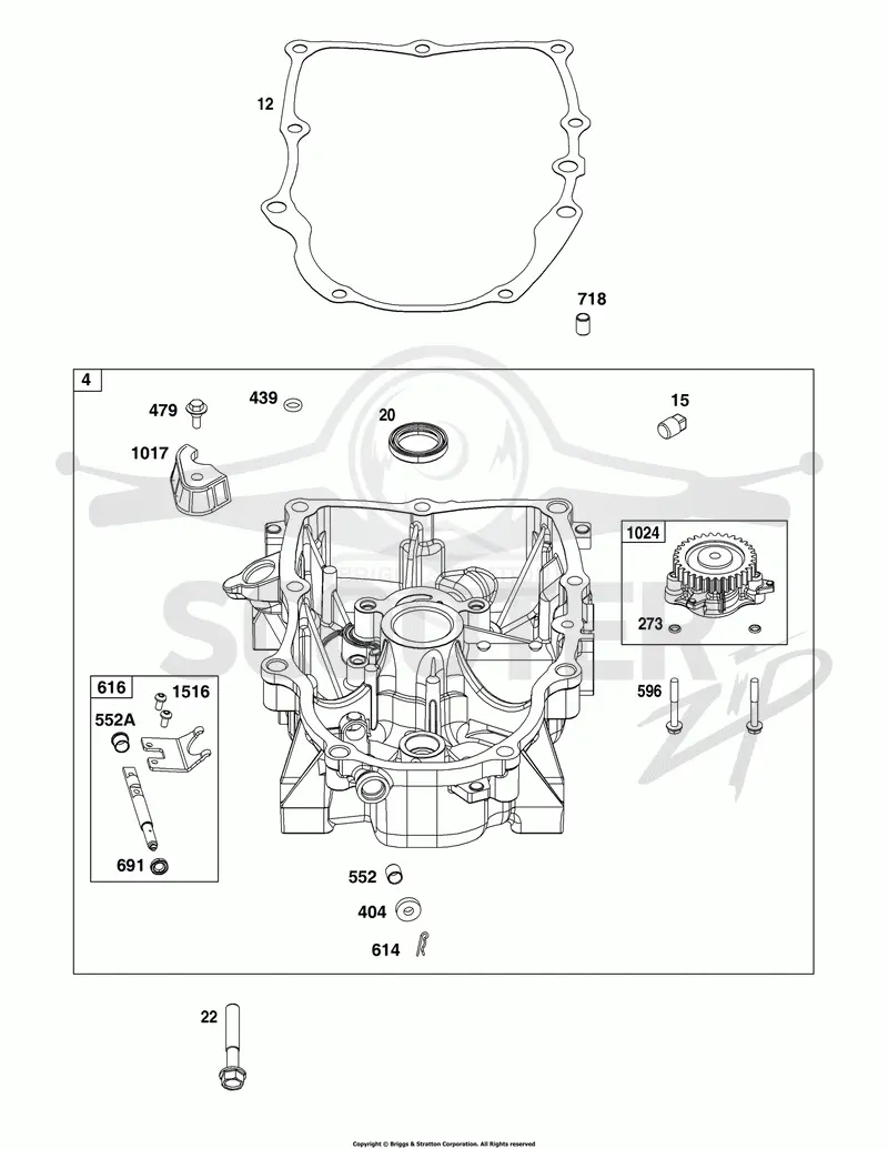 Crankcase Cover/Sump Group
