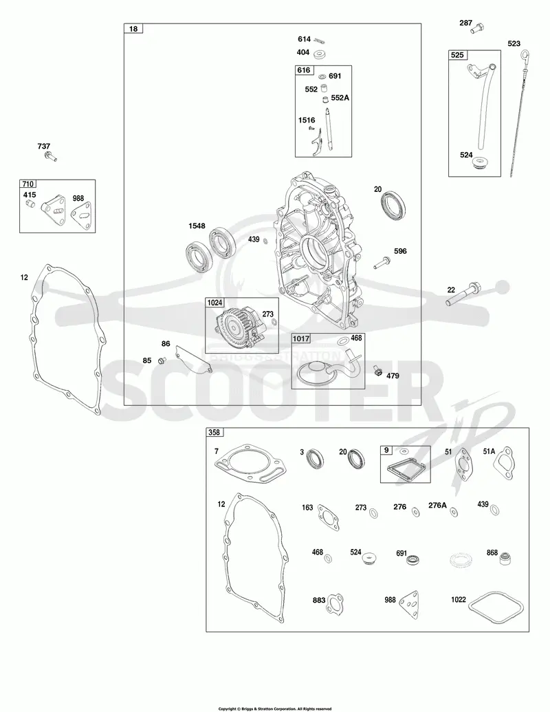 Crankcase Cover/Sump and Lubrication Group