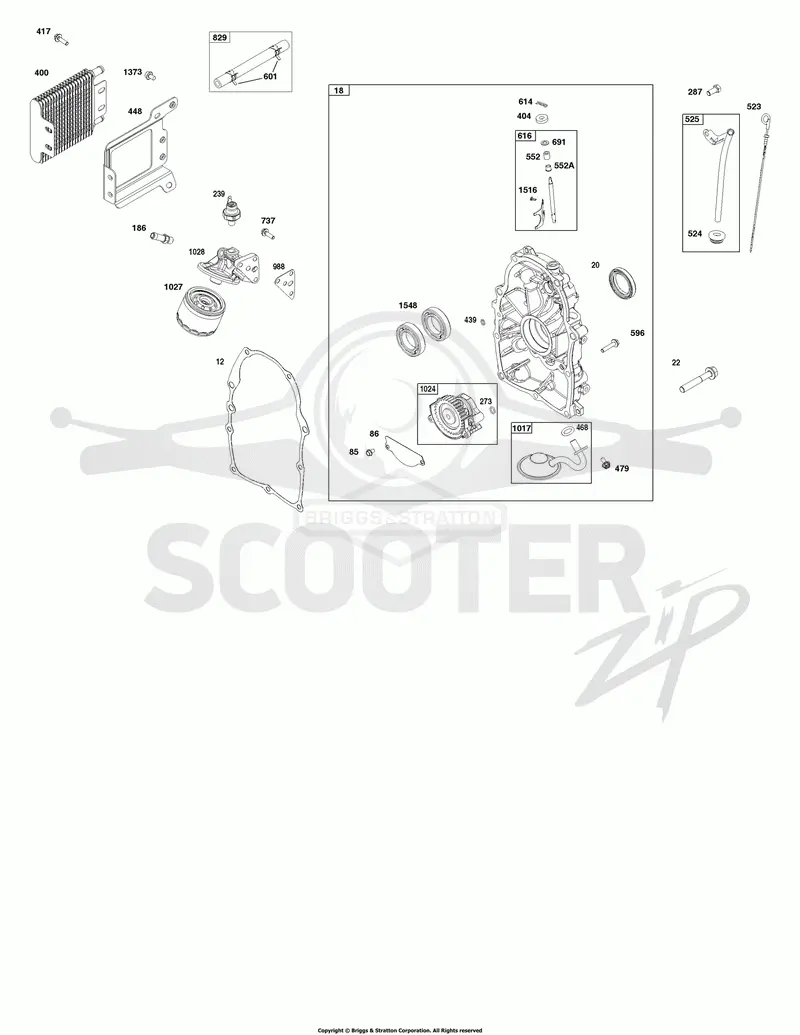 Crankcase Cover and Lubrication Group