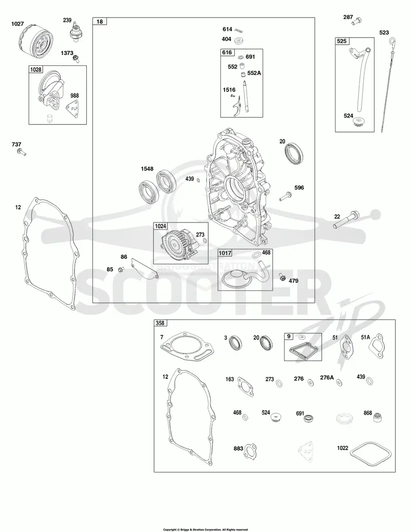 Crankcase Cover/Sump and Lubrication Group