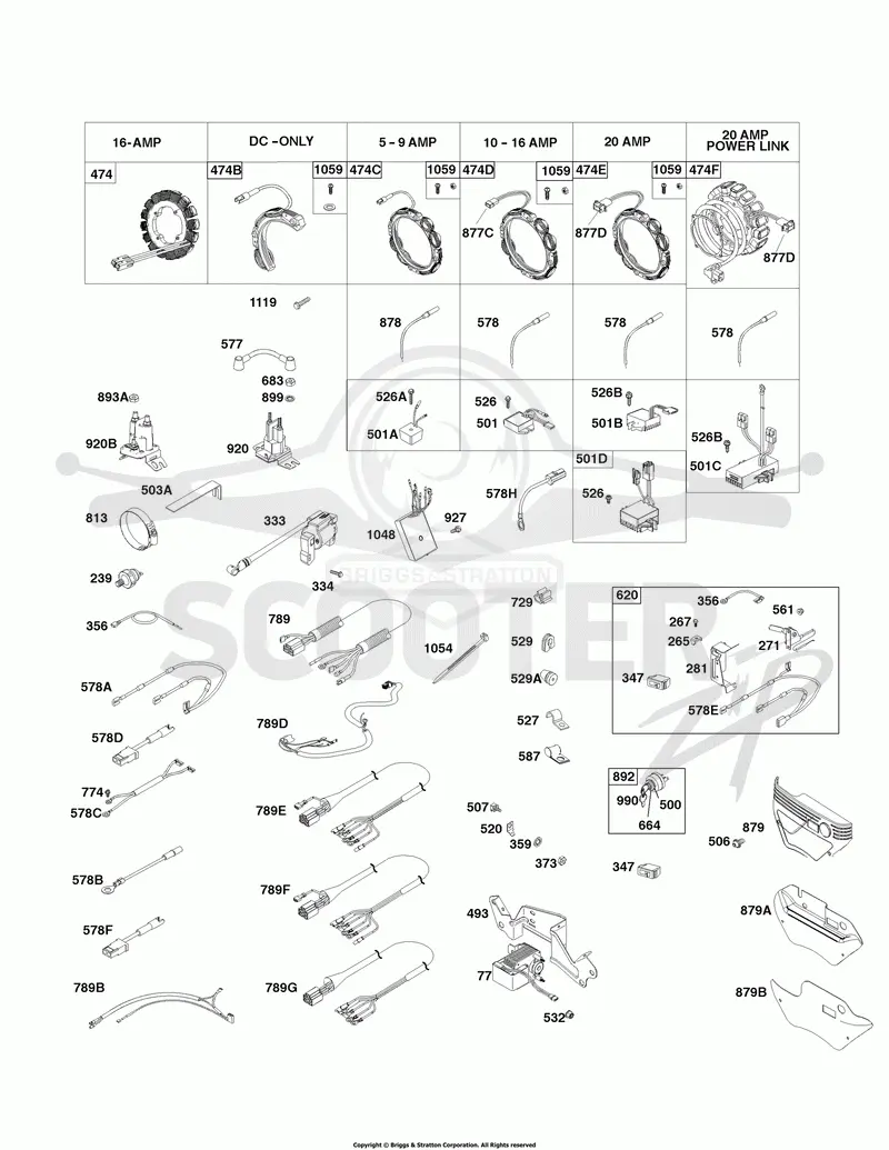 Alternator, Ignition, Switches