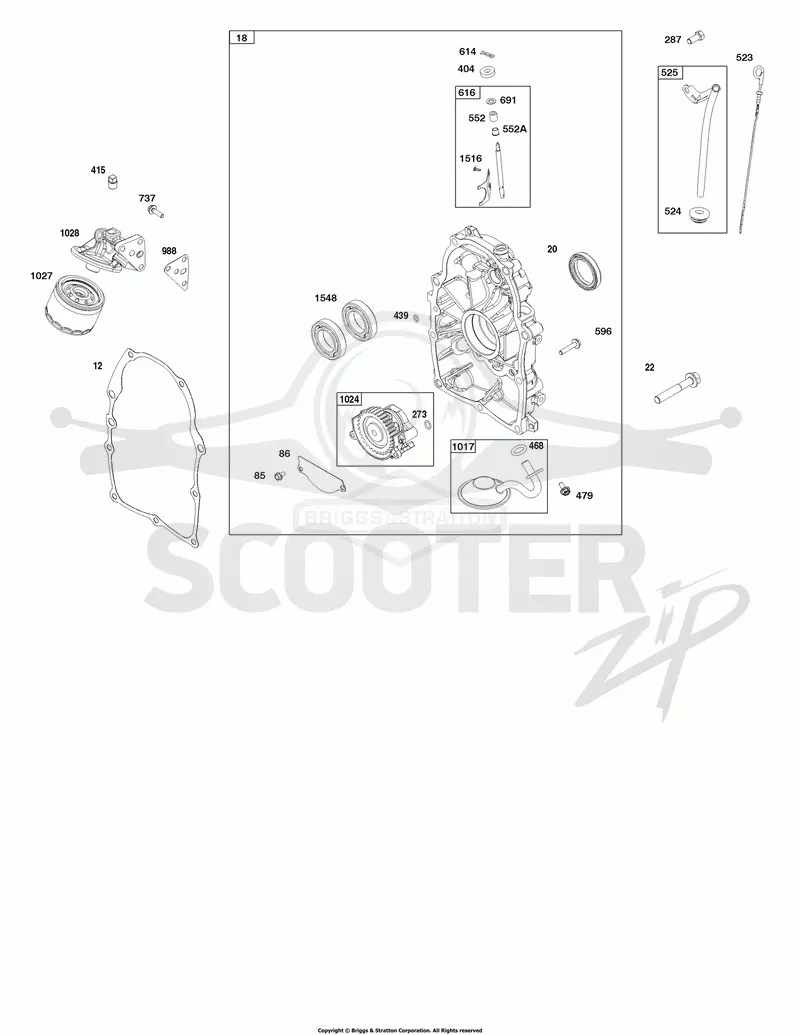 Crankcase Cover and Lubrication Group