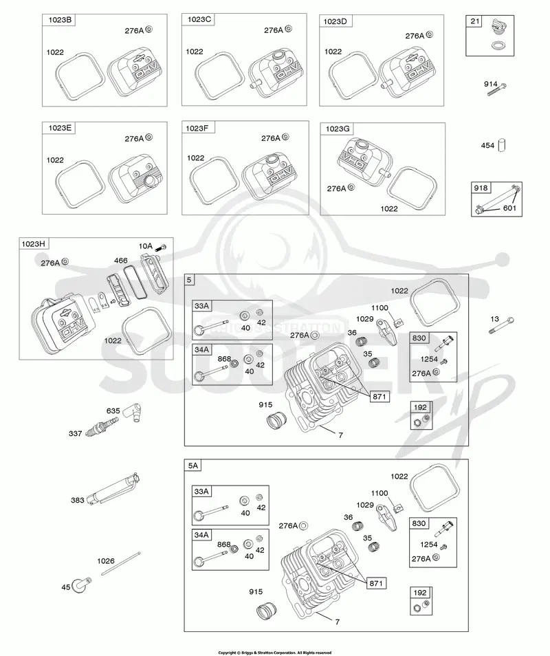 Cylinder Head, Valves, Valve Covers