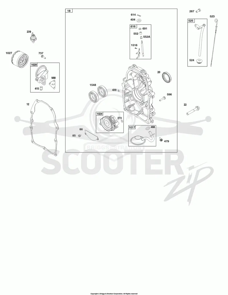 Crankcase Cover and Lubrication Group