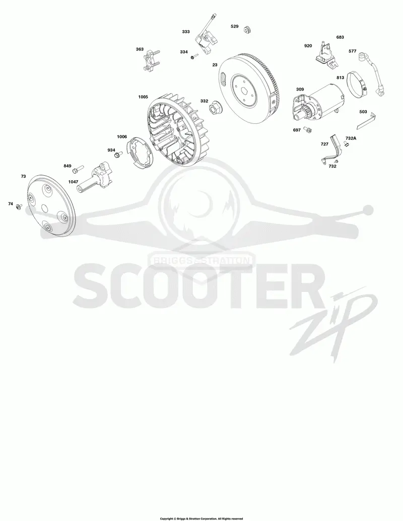 Flywheel, Ignition, and Starter Group