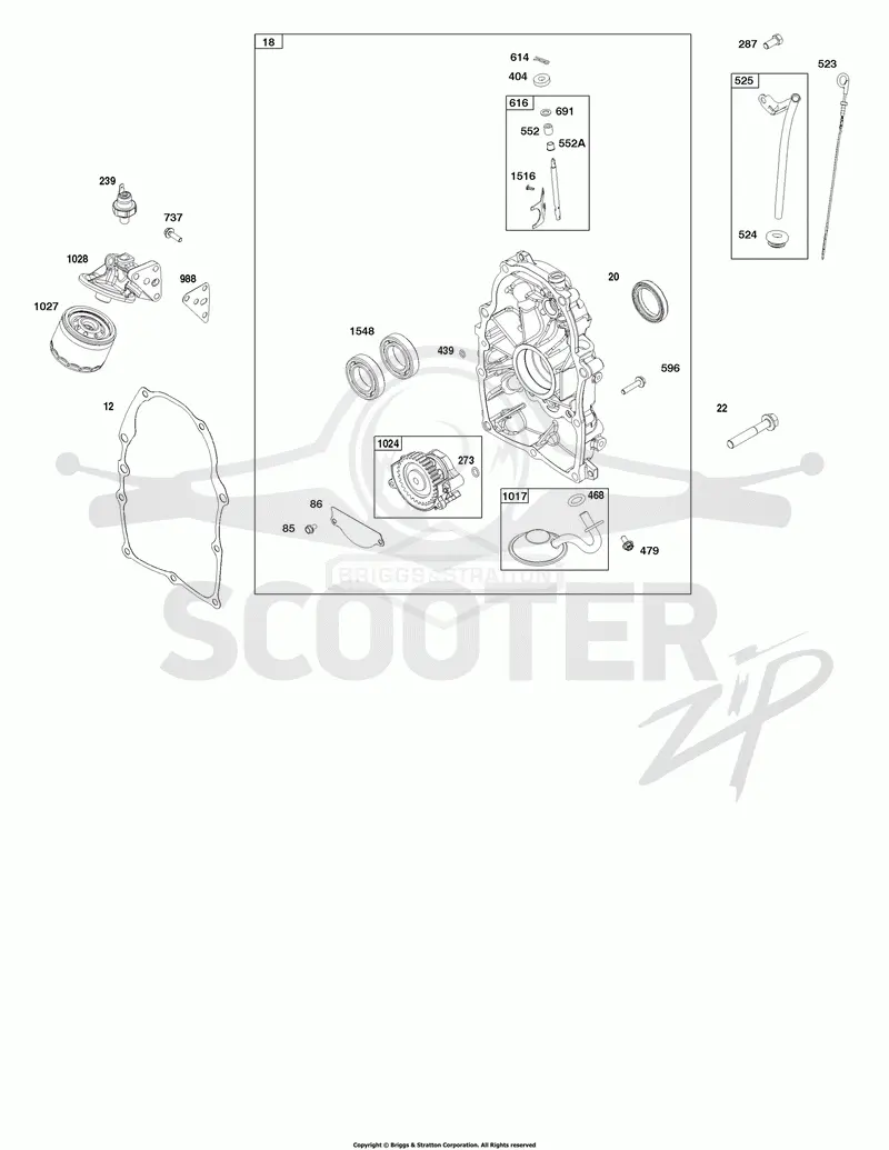 Crankcase Cover and Lubrication Group