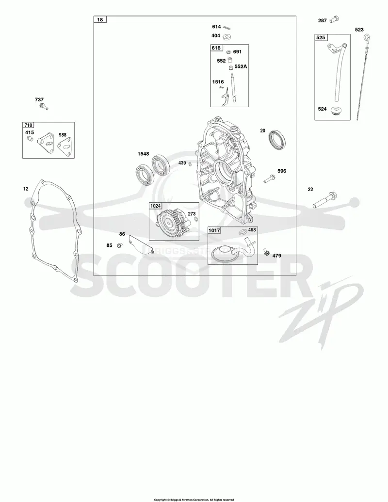 Crankcase Cover and Lubrication Group