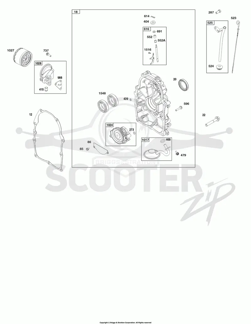 Crankcase Cover and Lubrication Group