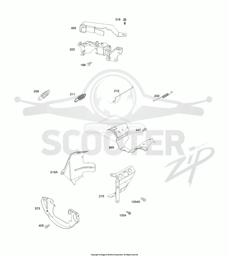 Air Guides, Springs, Control Bracket