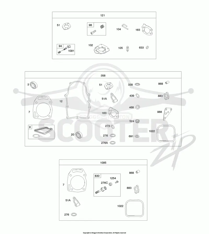 Carburetor Overhaul Kit, Engine/Valve Gasket Sets