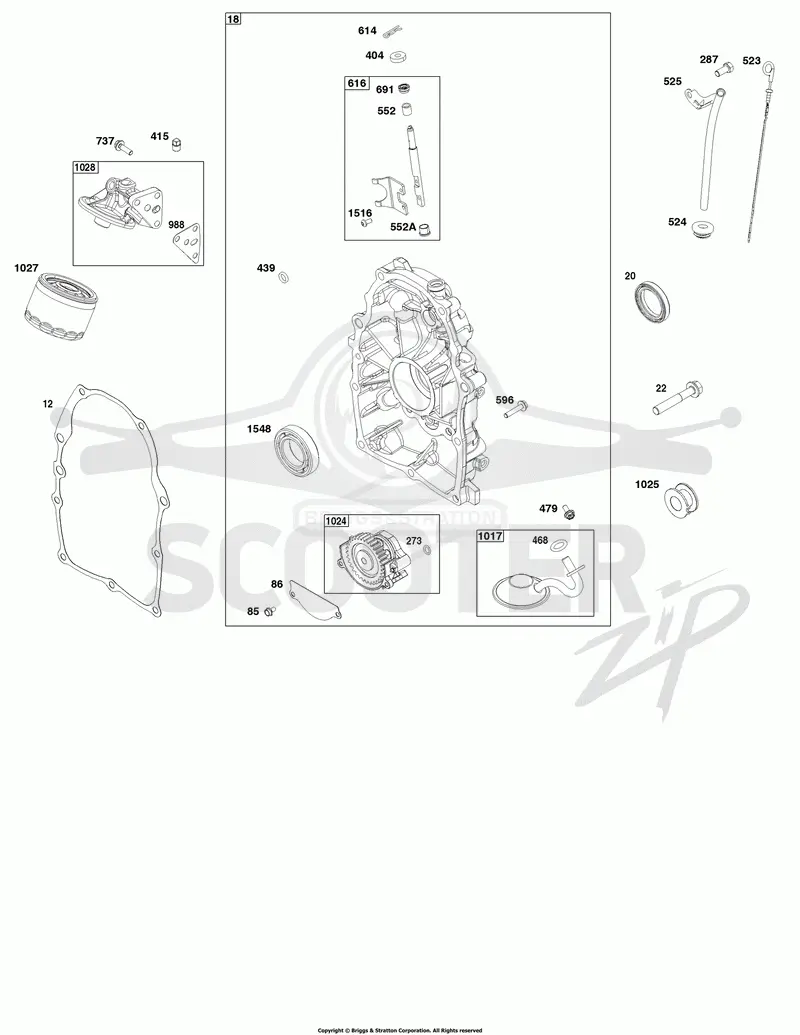 Crankcase Cover and Lubrication Group