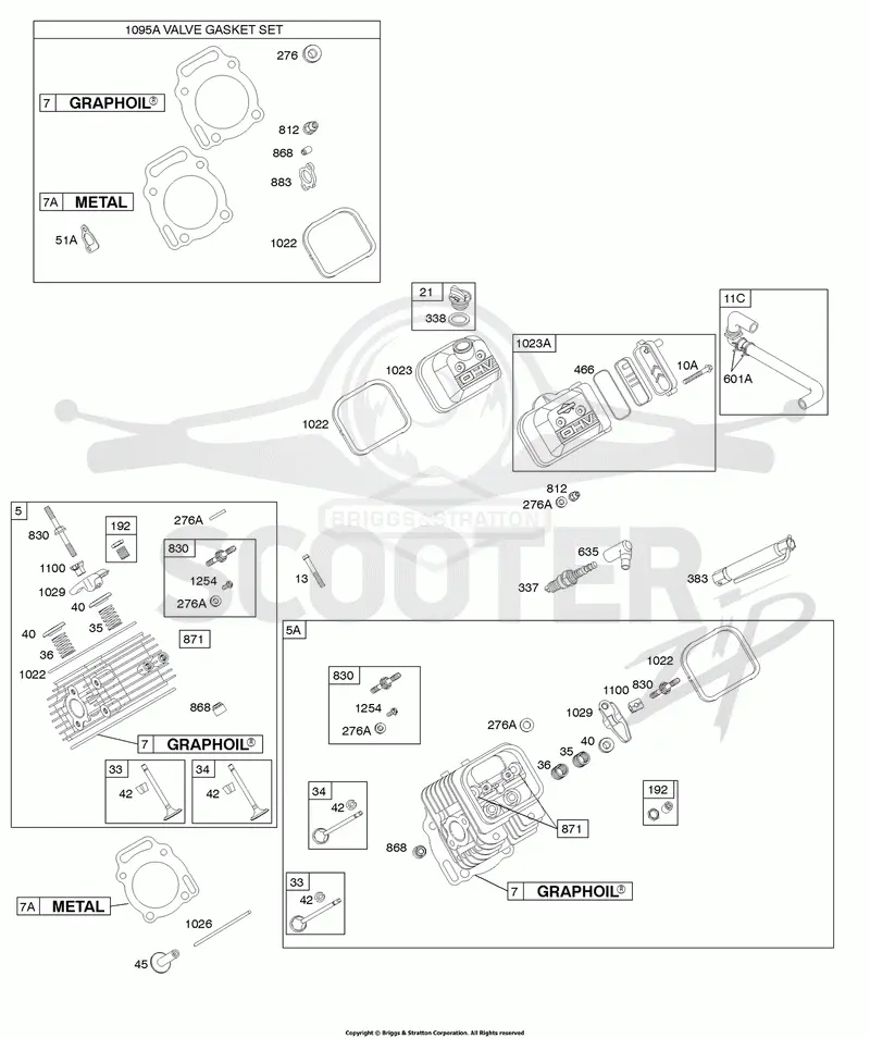 Cylinder Head, Valves, Gasket Set-Valve