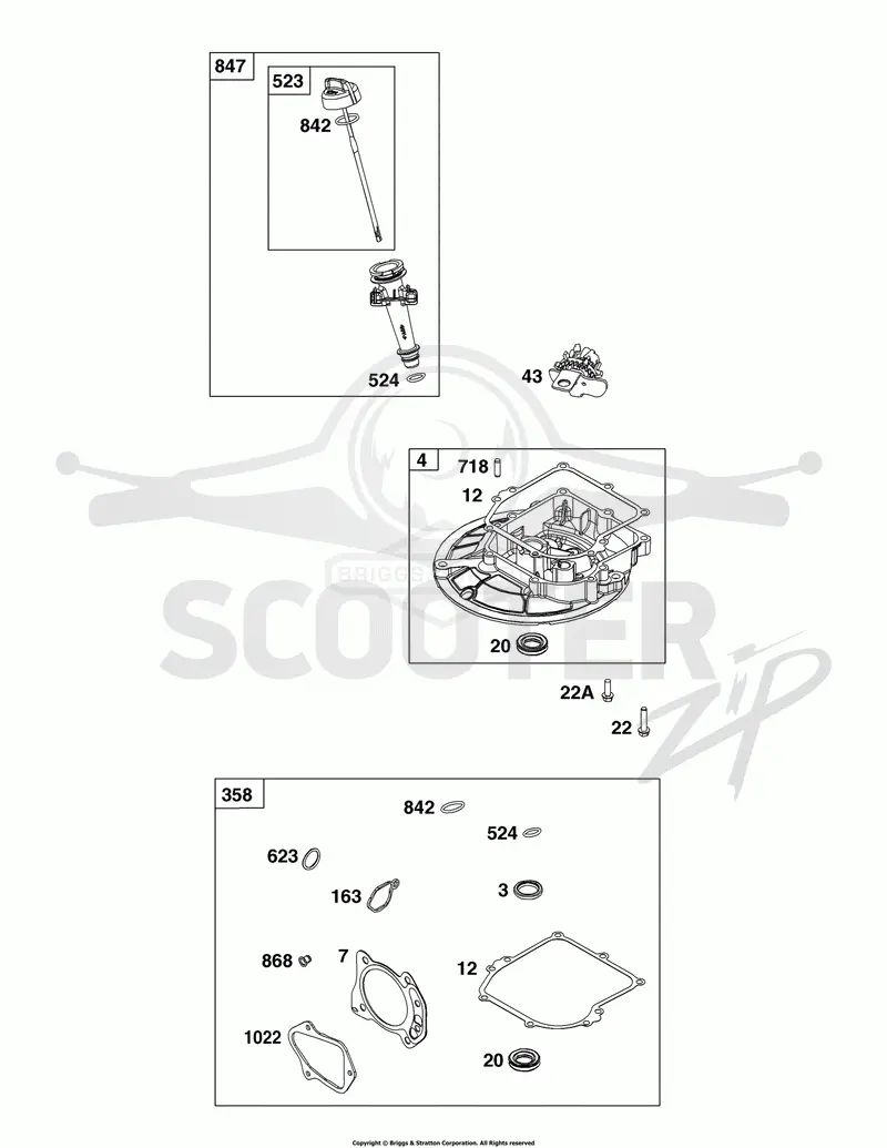Crankcase Cover/Sump and Lubrication Group
