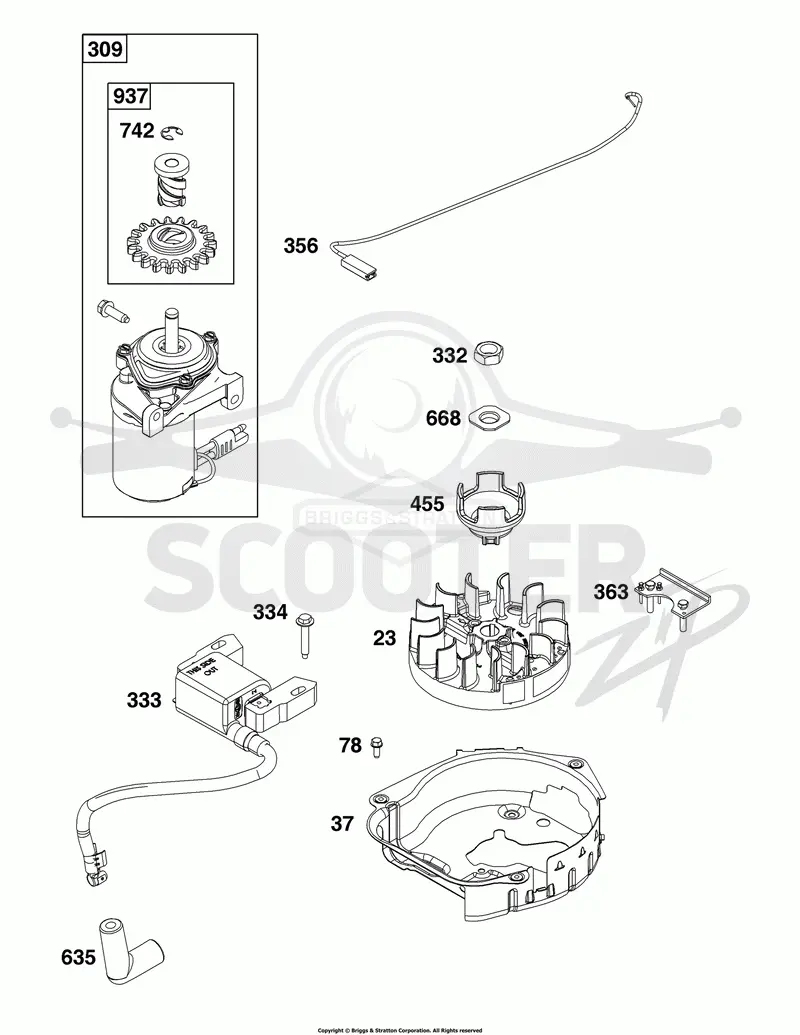 Flywheel, Ignition, and Starter Group