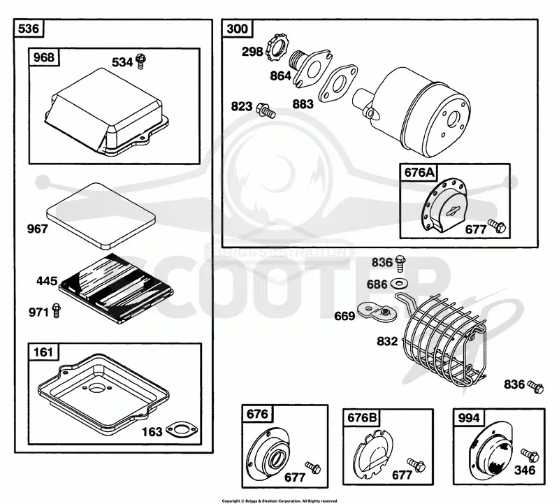 Air Cleaner Grp, Muffler Grp