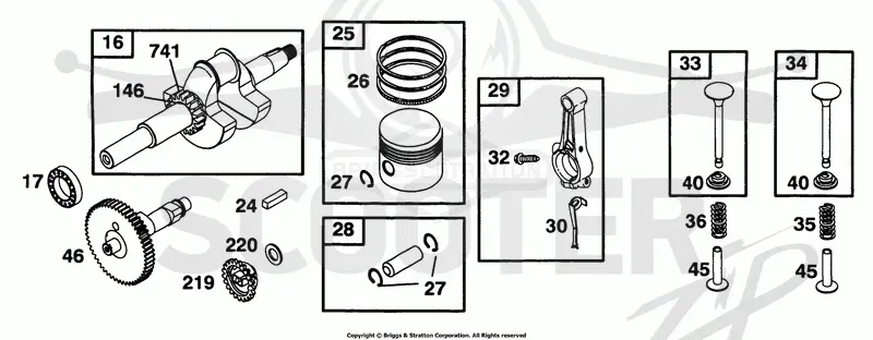Crankshaft, Piston Grp, Cam
