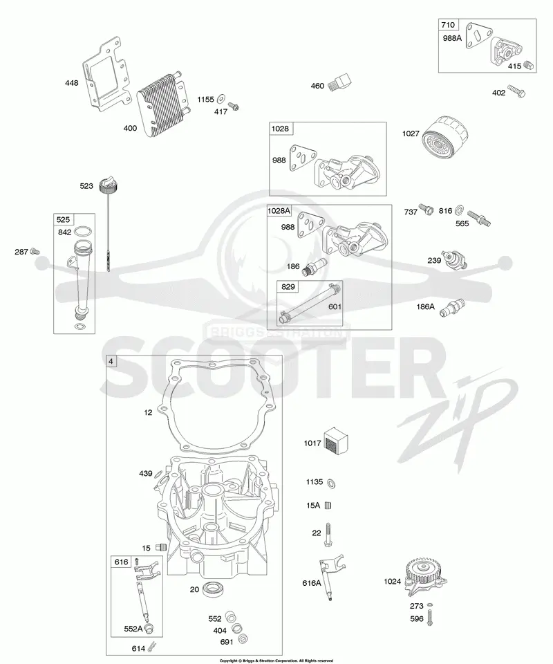 Crankcase Cover/Sump, Lubrication
