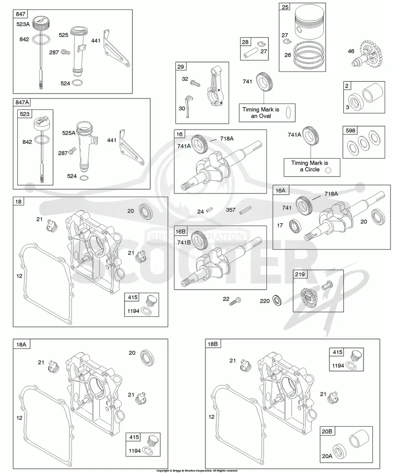 Camshaft, Crankcase Cover/Sump, Crankshaft, Lubrication, Piston/Rings/Connecting Rod