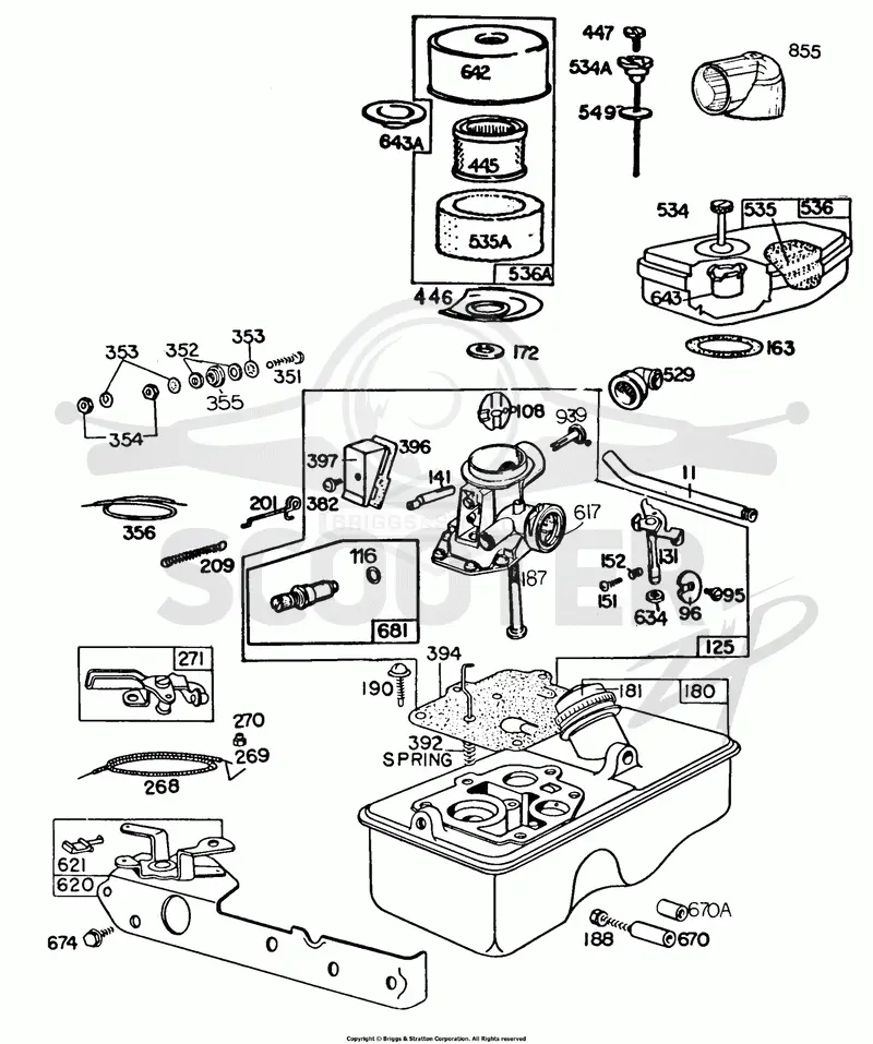 Carburetor,Fuel Tank, A/C Grp.