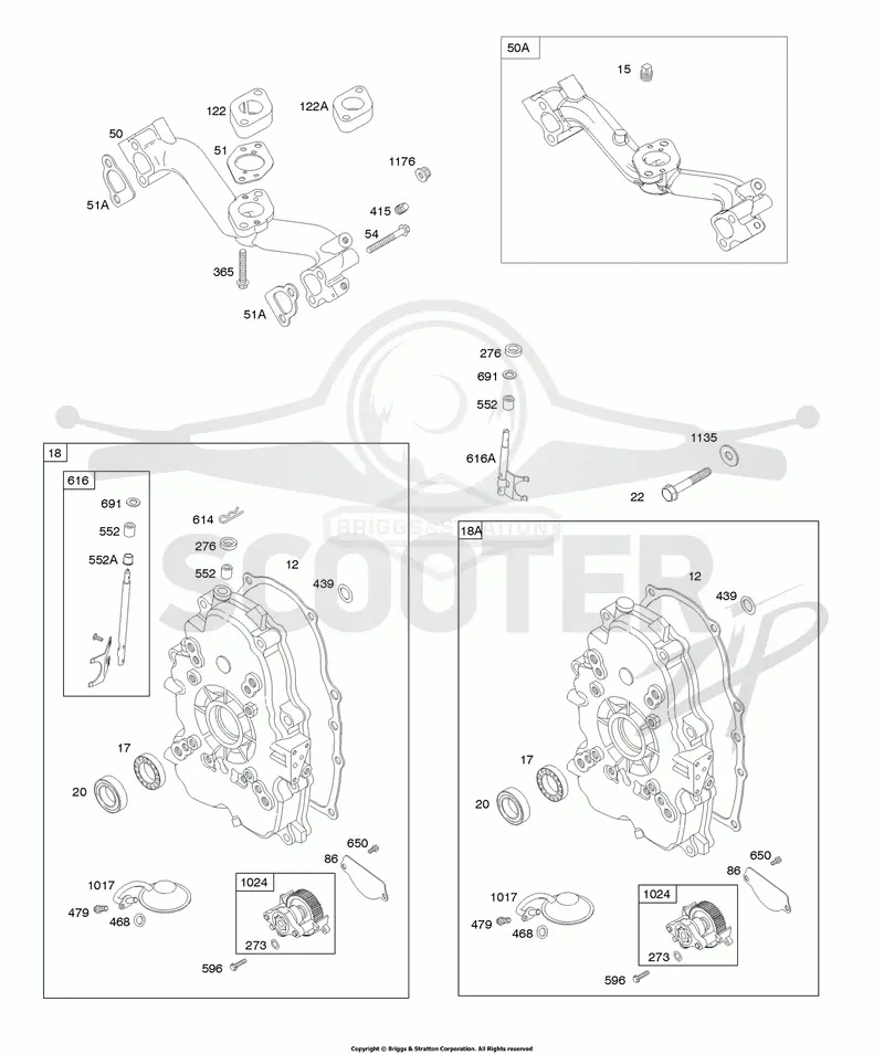 Crankcase Cover/Sump, Intake Manifold