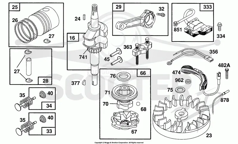 CrankShaft,Piston Grp,Elect.