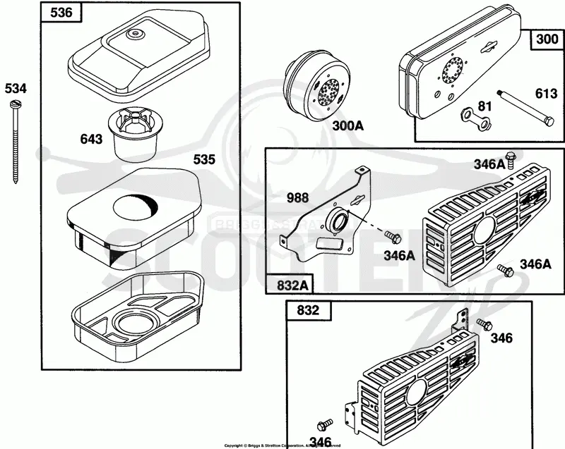 Mufflers and Air Cleaner