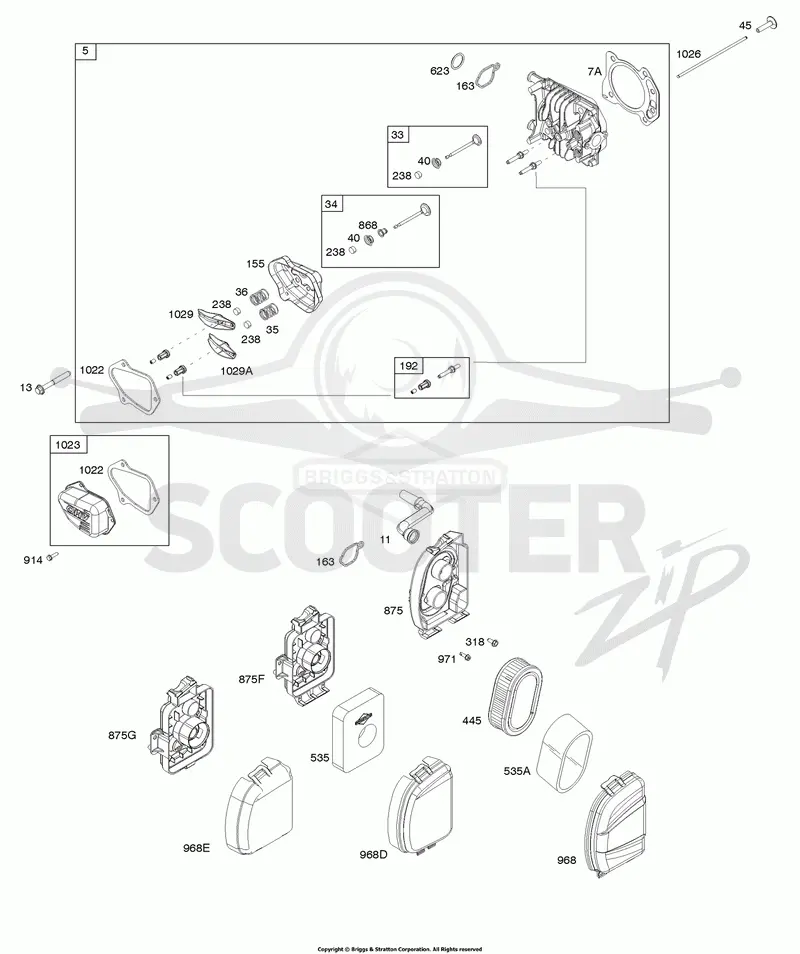 Air Cleaner, Cylinder Head