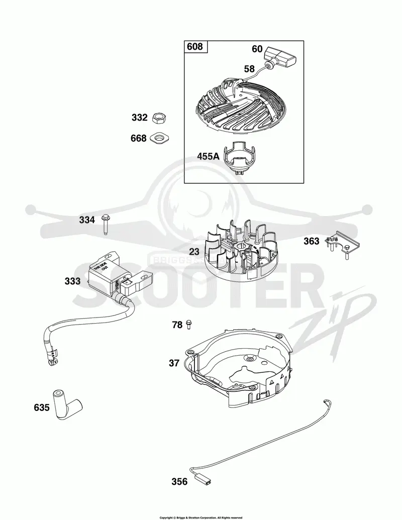Flywheel, Ignition, and Starter Group