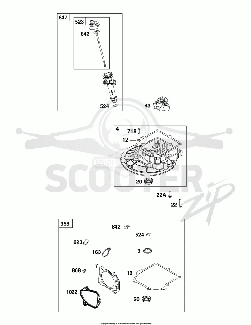 Crankcase Cover/Sump and Lubrication Group