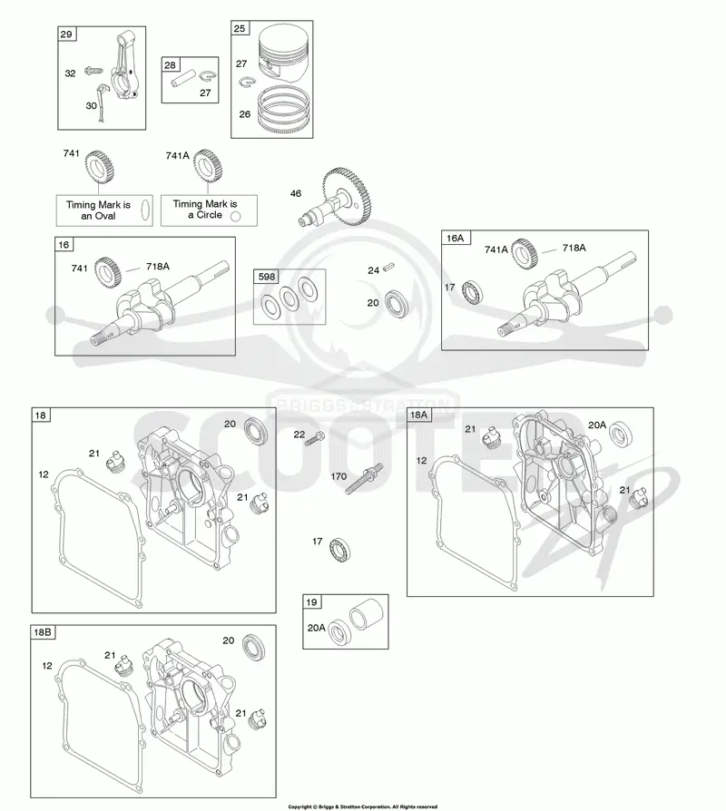 Camshaft, Crankcase Cover/Sump, Crankshaft, Piston/Rings/Connecting Rod